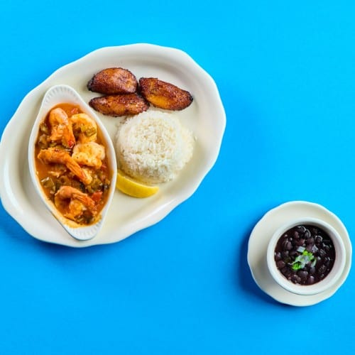 Camarones en Salsa.