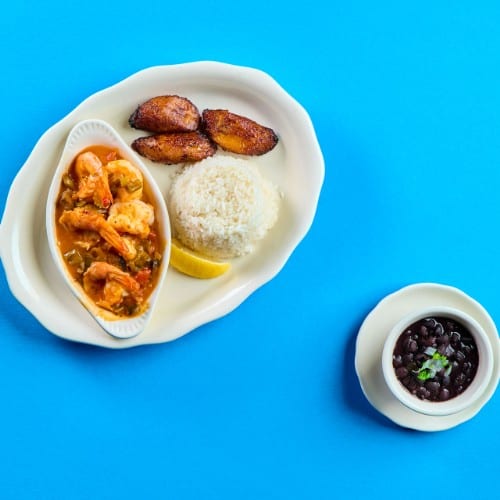 Camarones en Salsa.