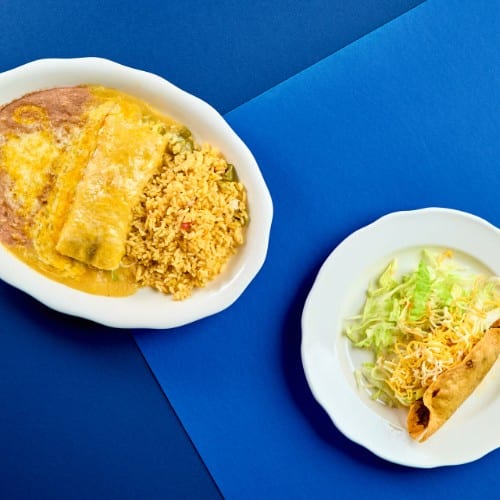 Enchilada and Taco Combo.