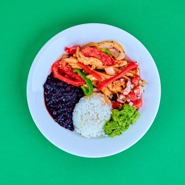 #16a Fajita Bowl Chicken.